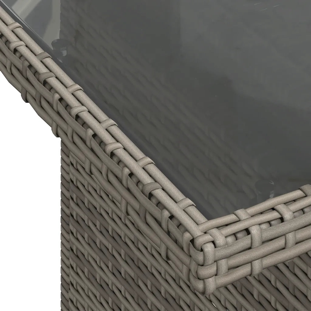 Set Divano da Giardino 8 pz con Cuscini Grigio in Polyrattan 3326601