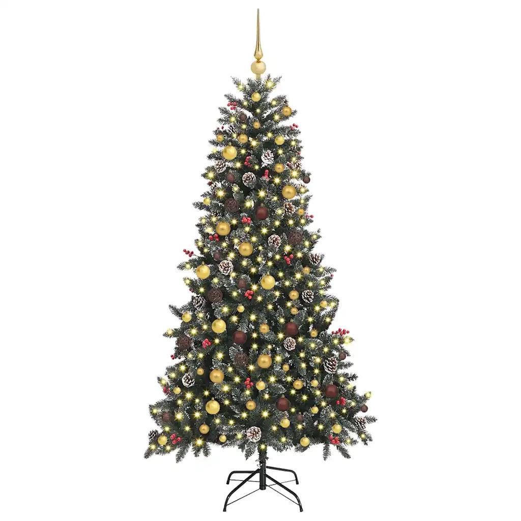 Albero di Natale artificiale con 300 LED Verde 210 cm