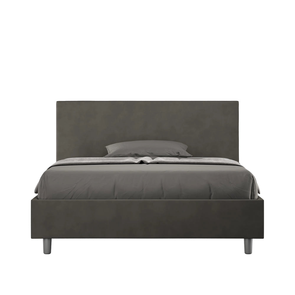 Letto Matrimoniale Extra Large 200x210 cm Senza Rete Adele Grigio