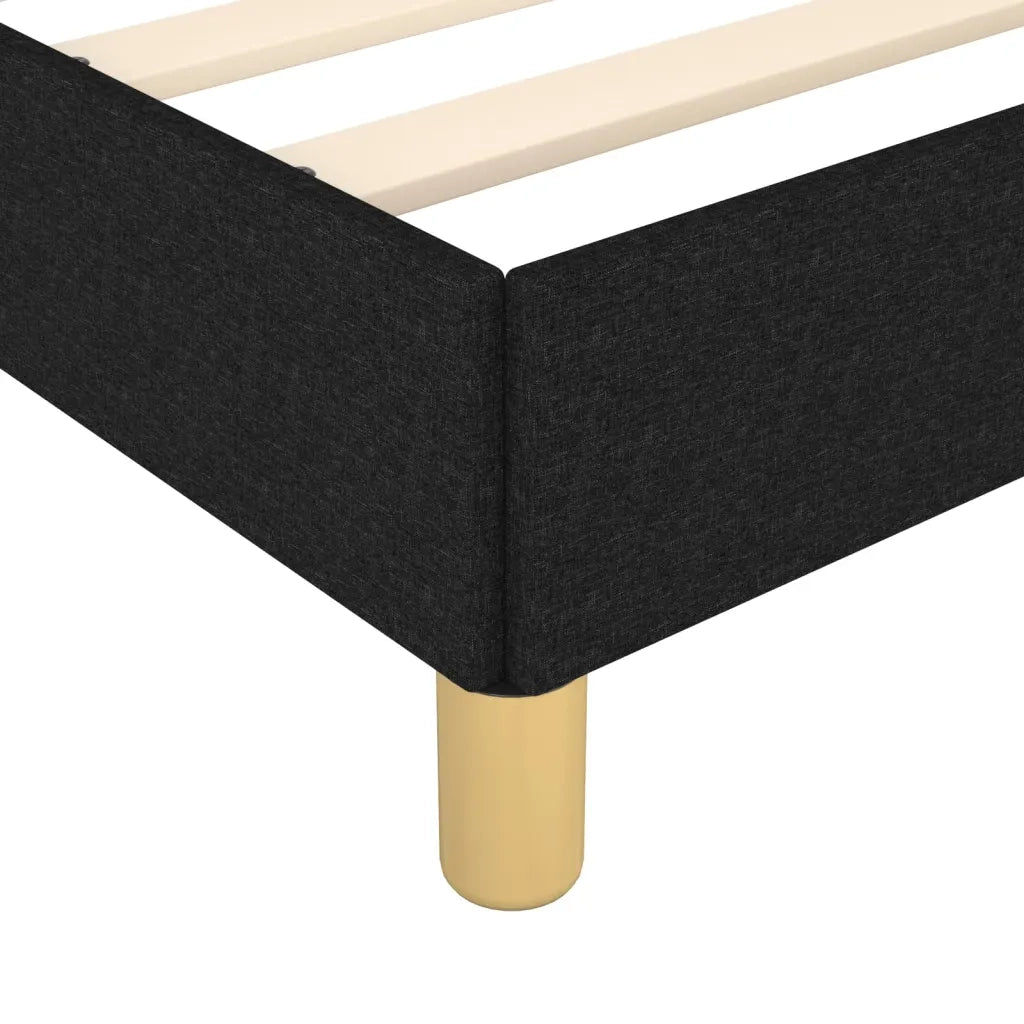 Giroletto senza Materasso Nero 90x190 cm in Tessuto 346780