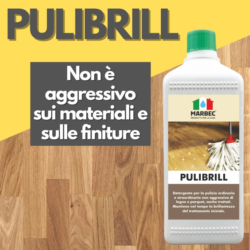 Come pulire il legno PULIBRILL   5LTx4Pz