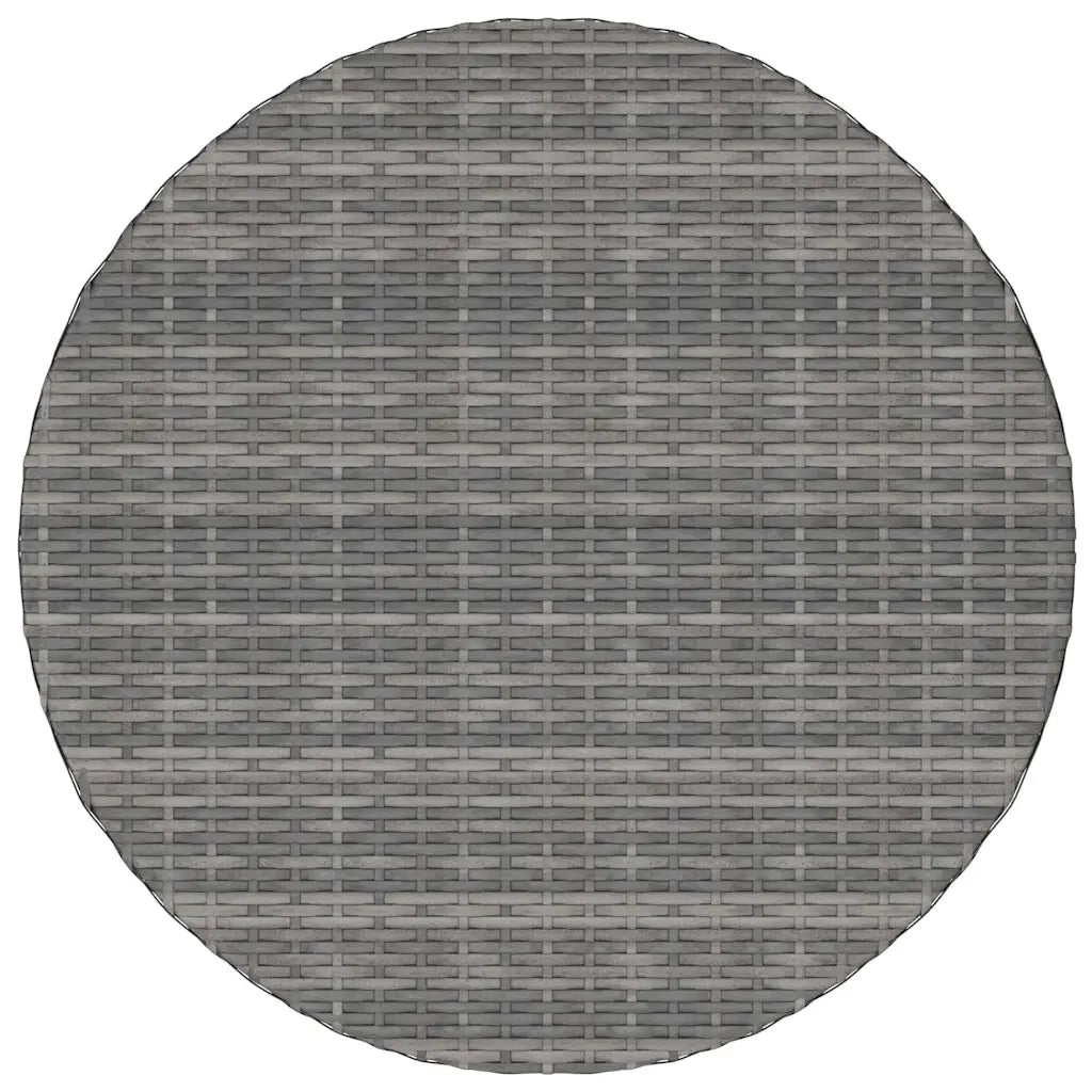 Set Divani da Giardino 9 pz con Cuscini in Polyrattan Grigio 3064899