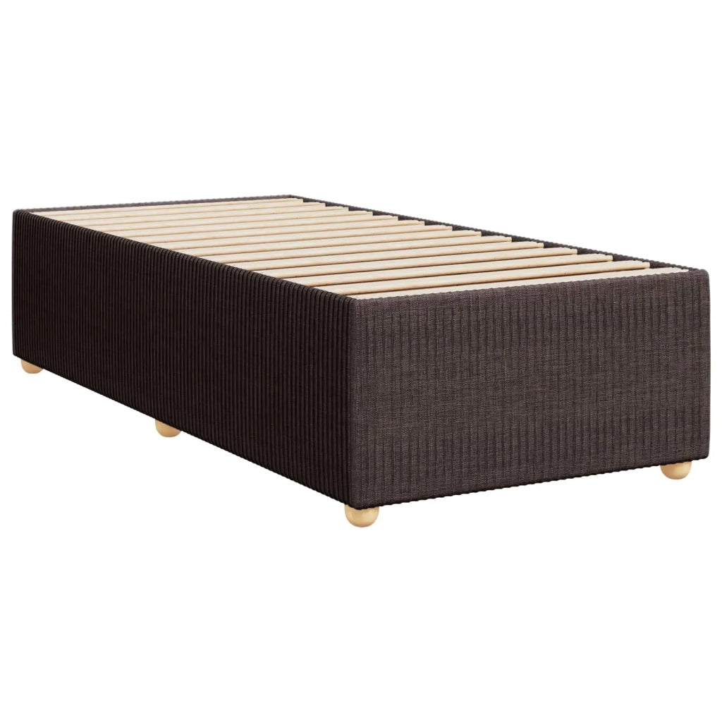 Letto box spring con materasso Marrone Scuro 90 x 190 cm 3454280