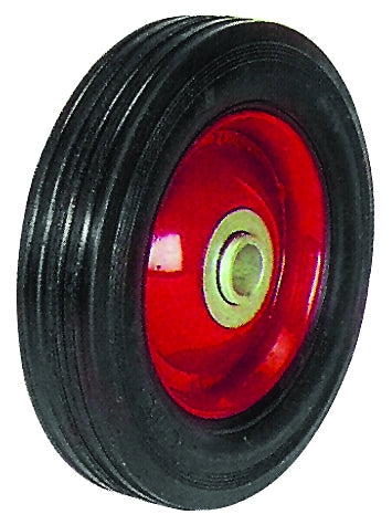 Ruota piena per carrelli portasacchi Ø150 mm in poliuretano con cuscinetto a rulli foro Ø16 mm Utilia