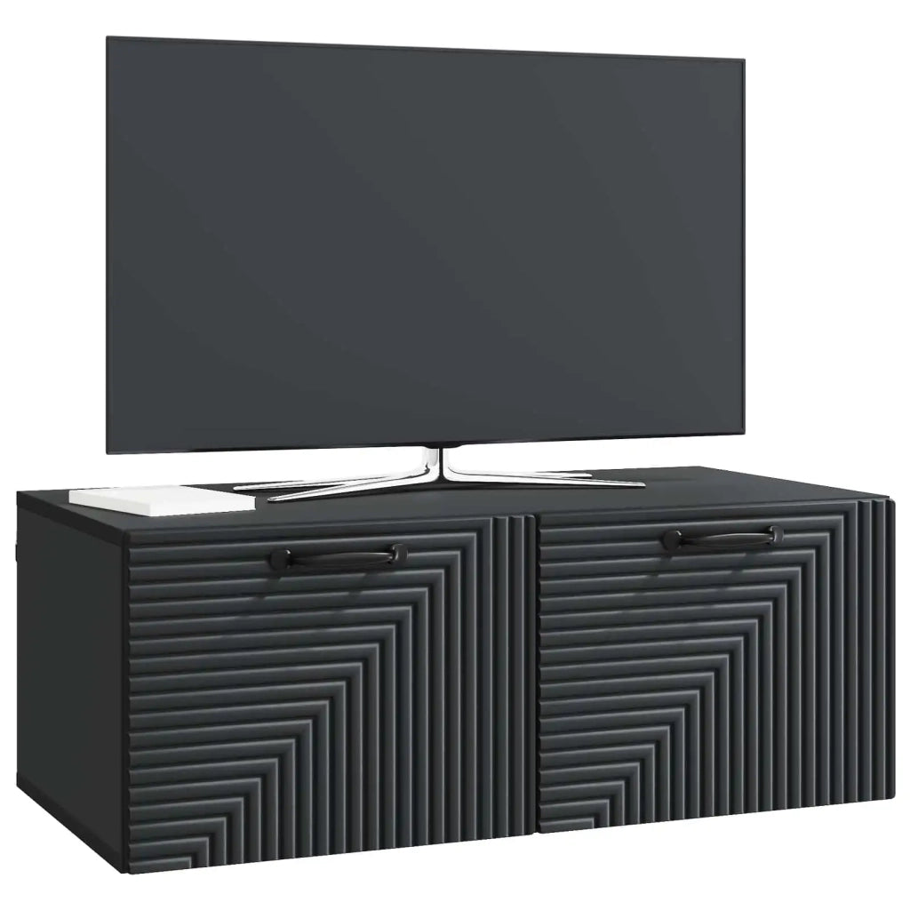 Mobile Porta TV da Muro Nero 78,5 x 41 x 30 cm 898686