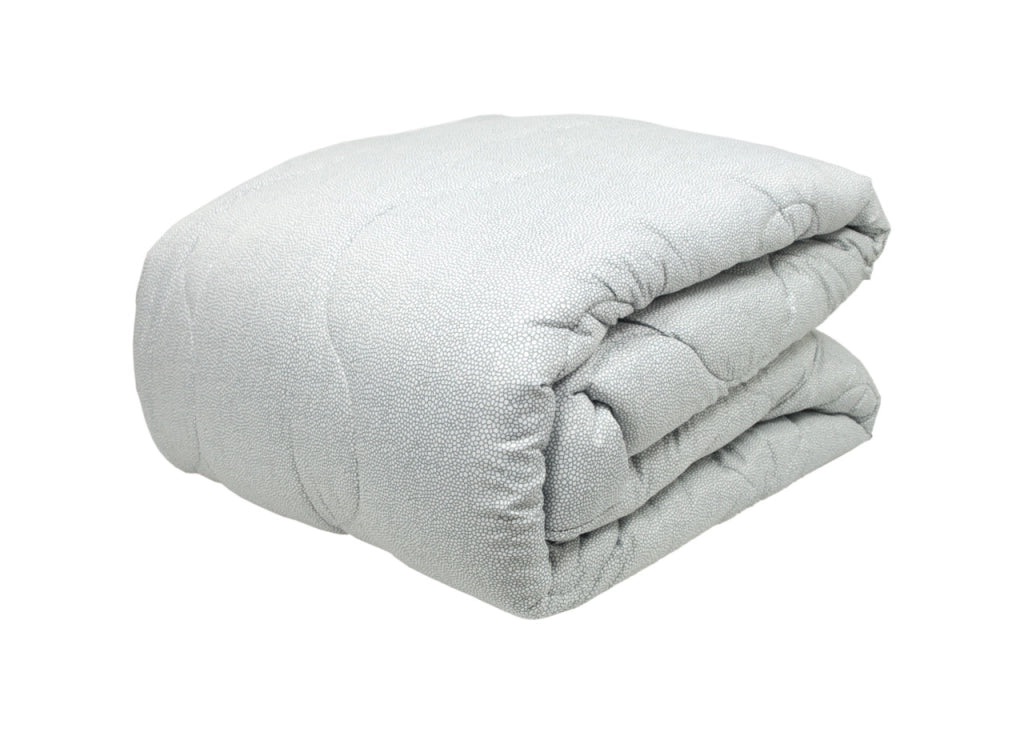 Trapunta Piumone Letto Invernale Imbottita 300gr Microfibra Diadema Borbon - Piazza E Mezza - Grigio
