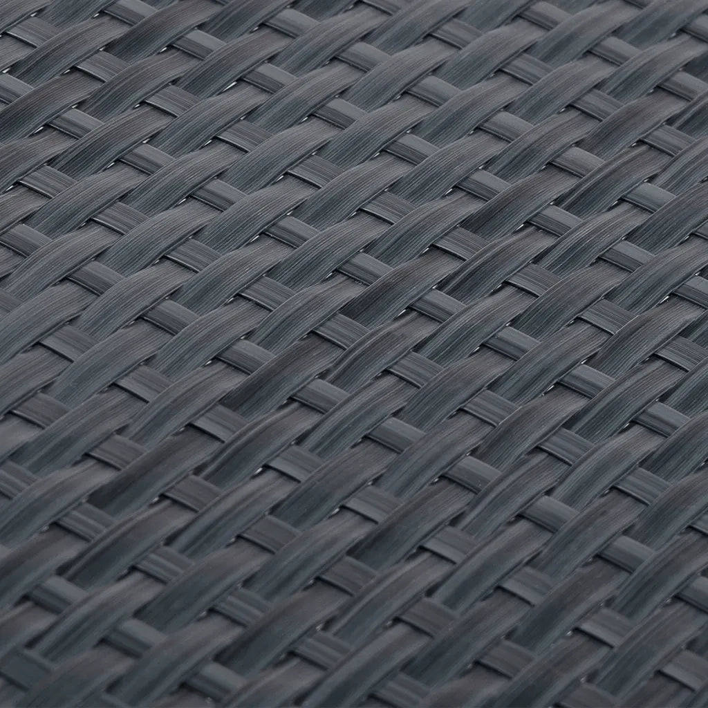 Paravento da Balcone Antracite 500x100 cm in Polyrattan 156243