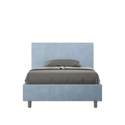 Letto 1 Piazza e Mezzo 120x190 cm con Rete Adele Azzurro