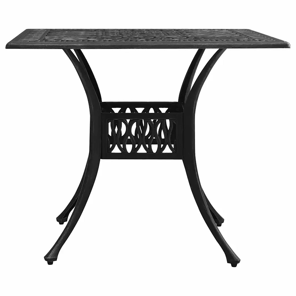 Set da Bistrot 3 pz in Alluminio Pressofuso Nero 3070578