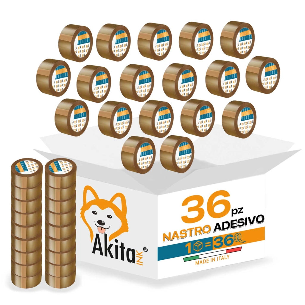 Akitaink Nastro Adesivo Avana 50x66 Silenzioso 36pz