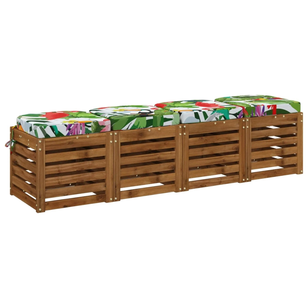 Cuscini per sedile a 4 pezzi SOEST 4 pz 100% Poliestere 945202