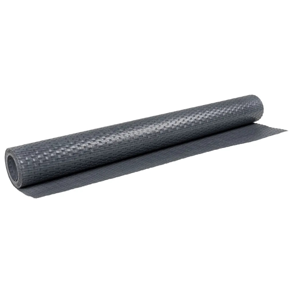 Paravento da Balcone Antracite 500x100 cm in Polyrattan 156243