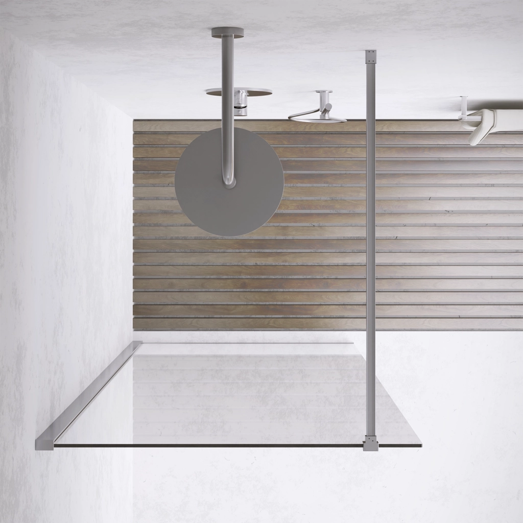 Parete doccia walk-in 60 cm 8mm trasparente anticalcare h200 | Lazaros
