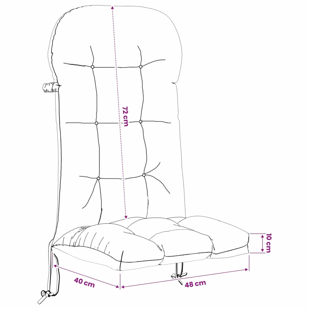 Cuscino per sedia Adirondack PUTTEN 100% Poliestere Multicolore 948228