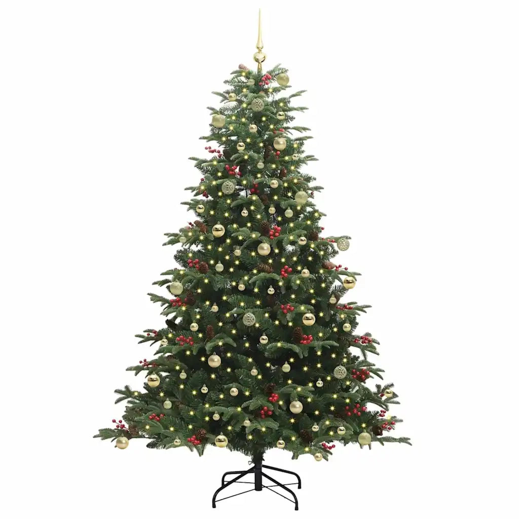 Albero di Natale artificiale con 300 LED Verde 240 cm