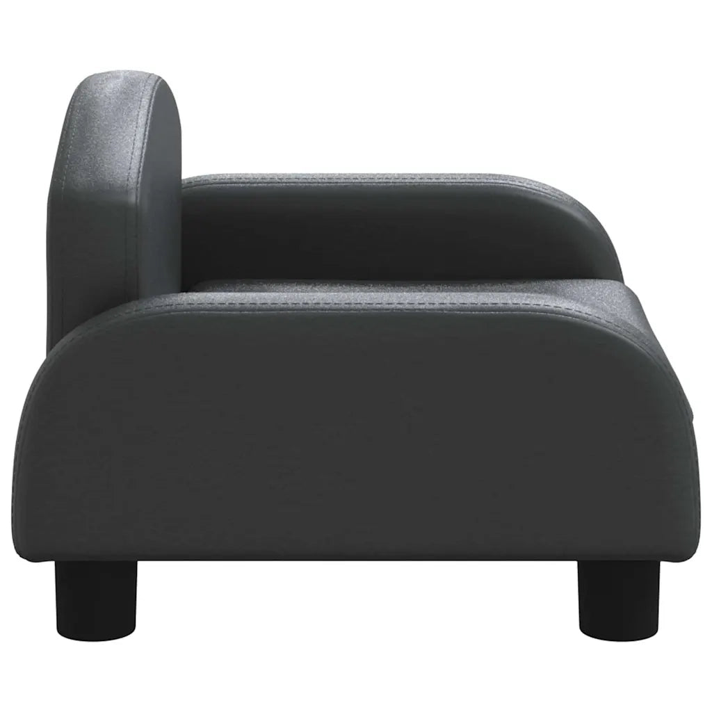 Lettino per Cani Nero 50x40x30 cm in Similpelle 171976