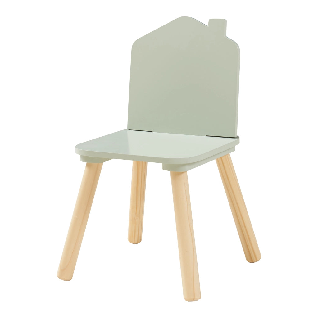 Set Romso Tavolo e Sedie per Bambini con Lavagne Mobili per Cameretta - Menta Verde [en.casa]