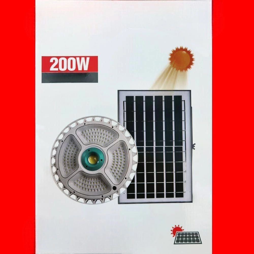 Plafoniera a Led 200W Circolare con sensore pannello solare 6000mAh FO-11-26