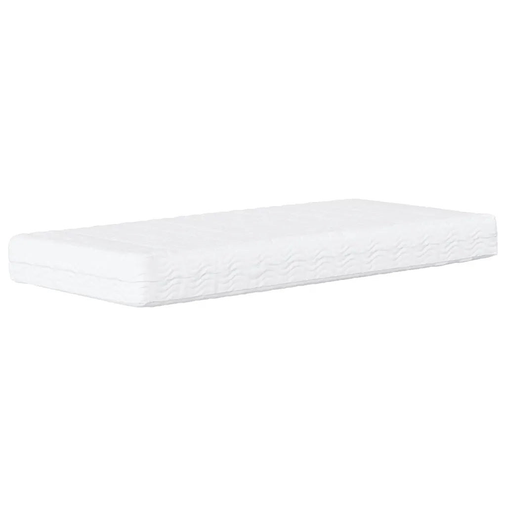 Materasso in Schiuma-Materasso per Letto Bianco 100x220cm Durezza H2 H3