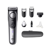 Braun beardtrimmer 9 regolabarba series 9, +7 strumenti da barbiere, 52 lunghezze, problade, bt9520, cromo - BT 9520