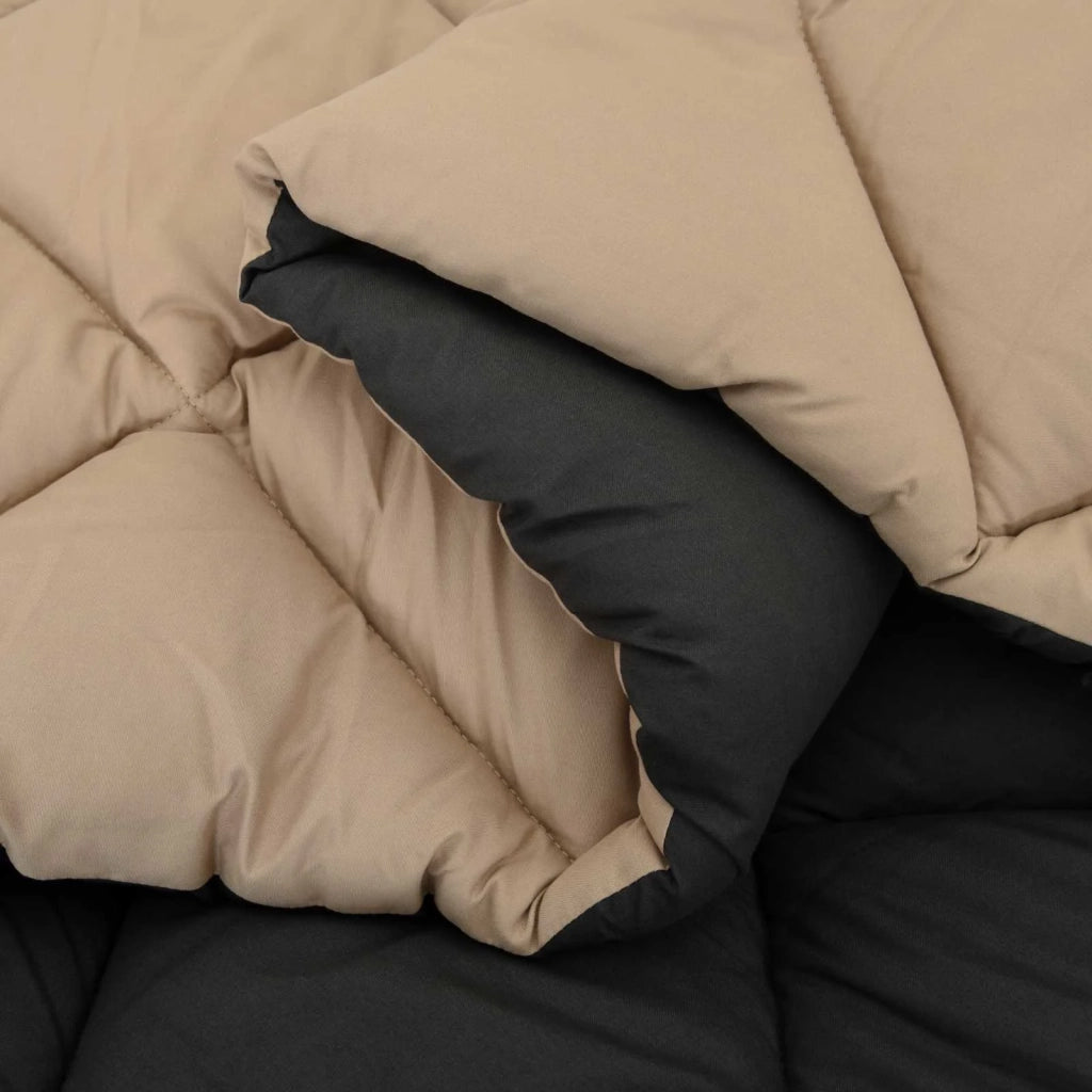 Duvet Estivo Nero e Talpa 220 x 140 cm Microfibra 42025494