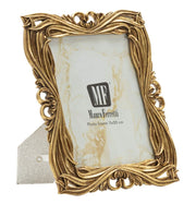 Cornice Baroque 21,8x1,8x26,5 cm in Resina e Vetro Oro