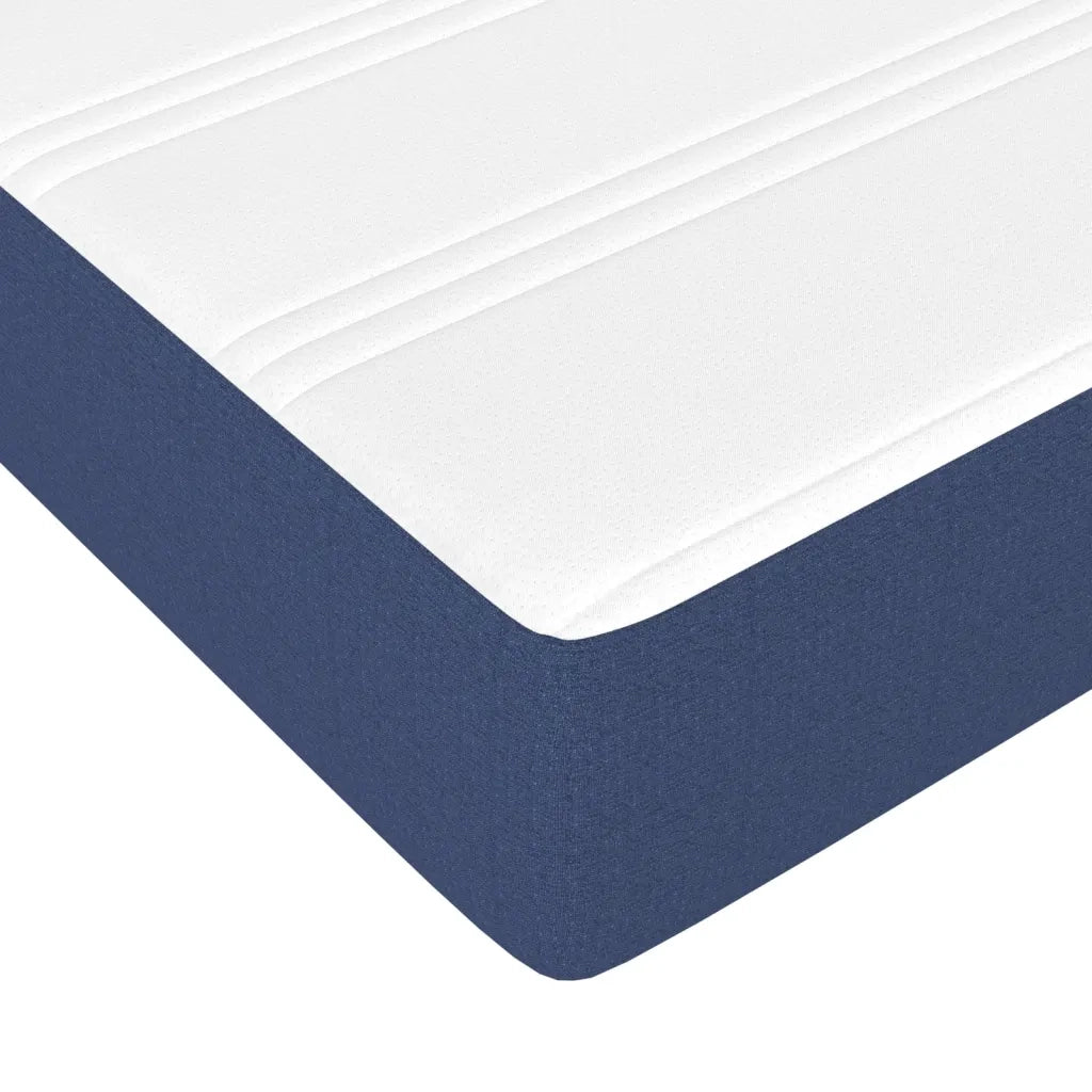 Giroletto a Molle con Materasso Blu 100x200 cm in Tessuto 3144405