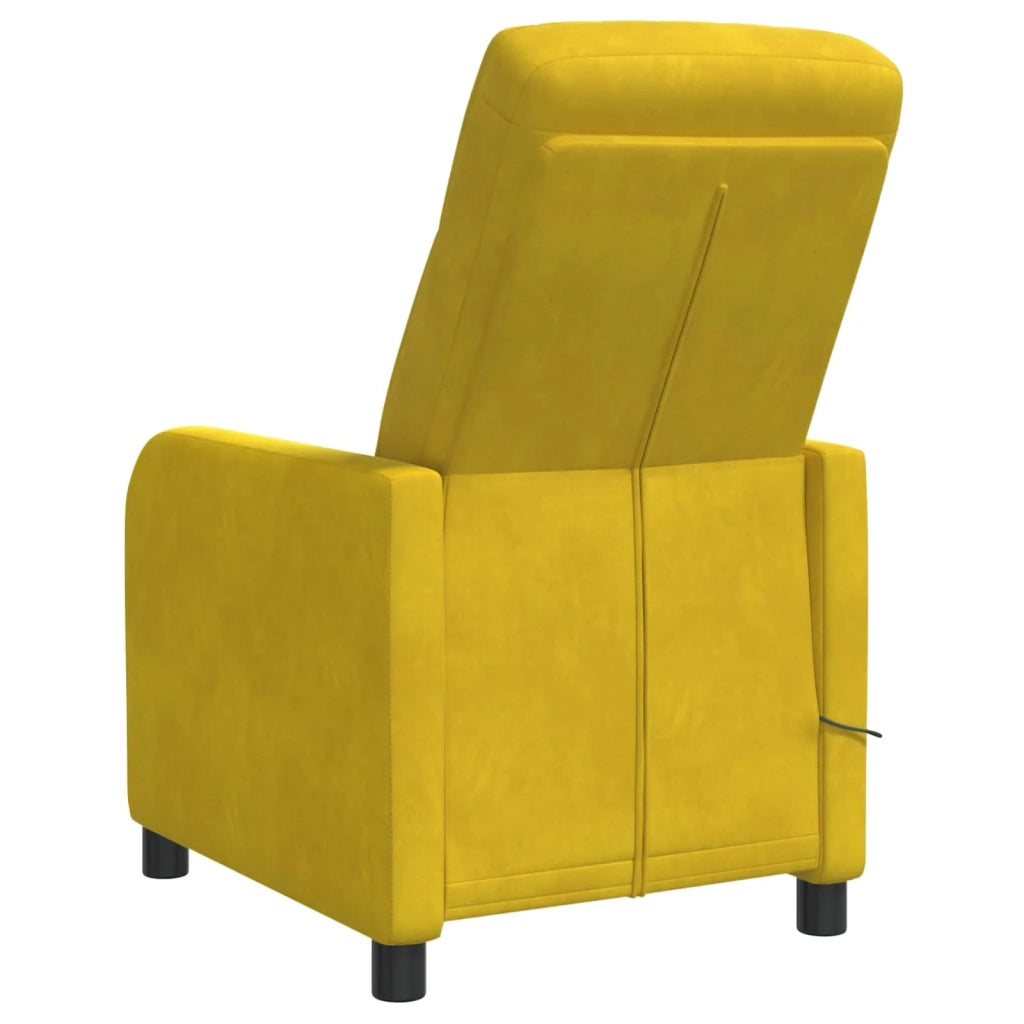 Divano Sedia-Poltrona Massaggiante Giallo Velluto (V)