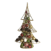 CHIC ALBERO DECORATIVO CON SFERE MULTICOLOR CM. H45X28X6CM