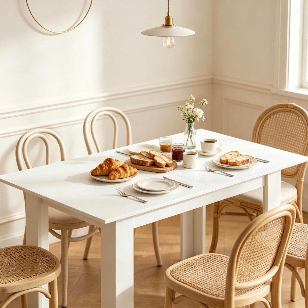 Tavolo da pranzo - moderno - estraibile con prolunga - design versatile - solo tavolo