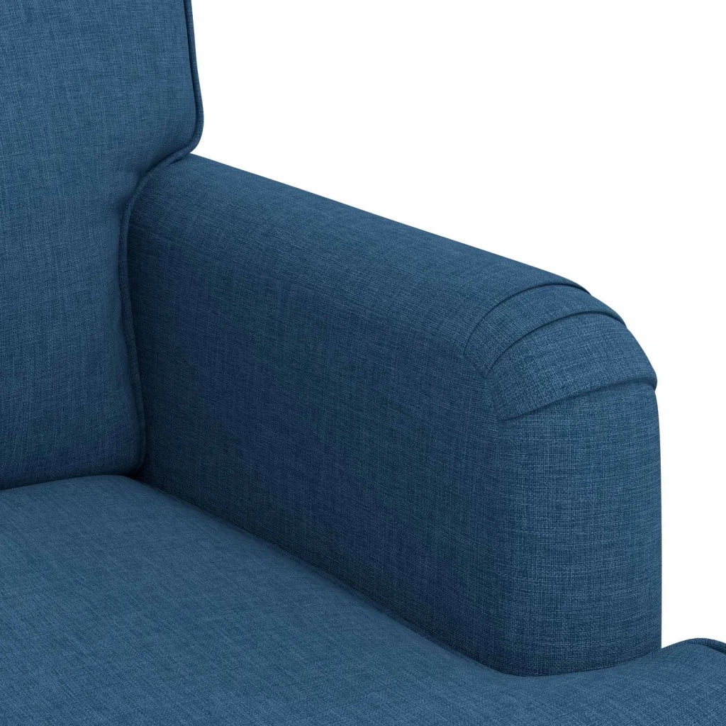 Set di divani 2 pcs Blu 201 x 80 x 85 cm Tessuto 3407610