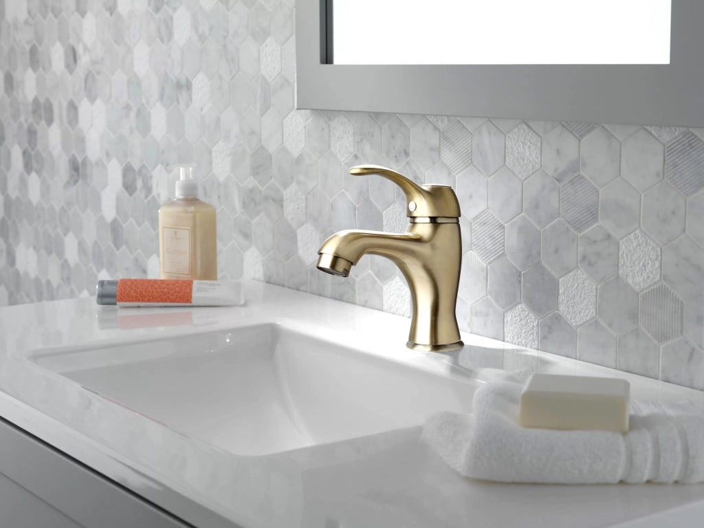 Miscelatore per lavabo serie distri vecchio ottone finitura ottone antico