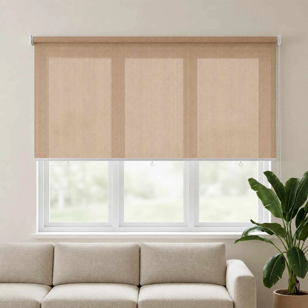 Tenda a Rullo per Esterni 125(L)x140(A) cm Beige 43417