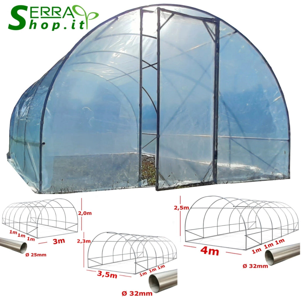Serra Easy Plus 3,5x6m con copertura PE 200MC