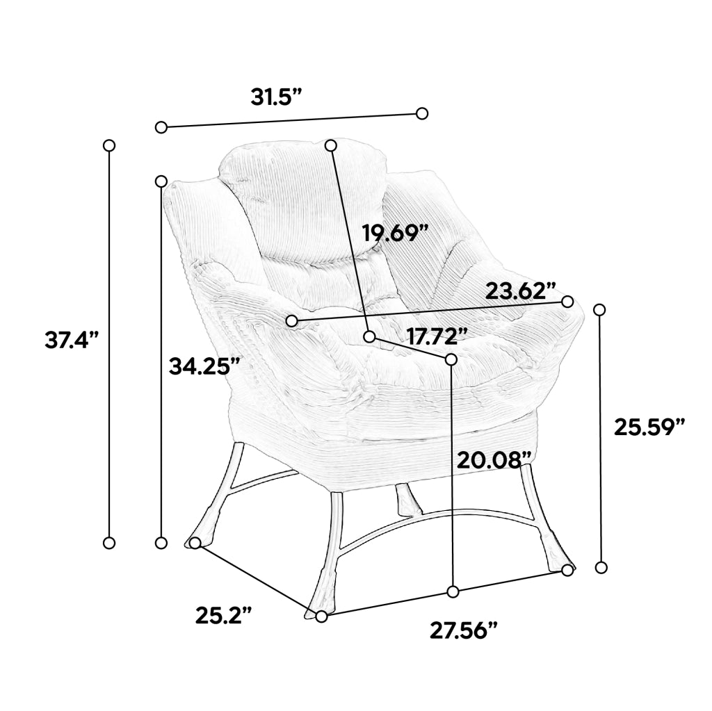 Poltrona Relax con Poggiapiedi e Braccioli ¨C Xylo ¨C Verde Chiaro