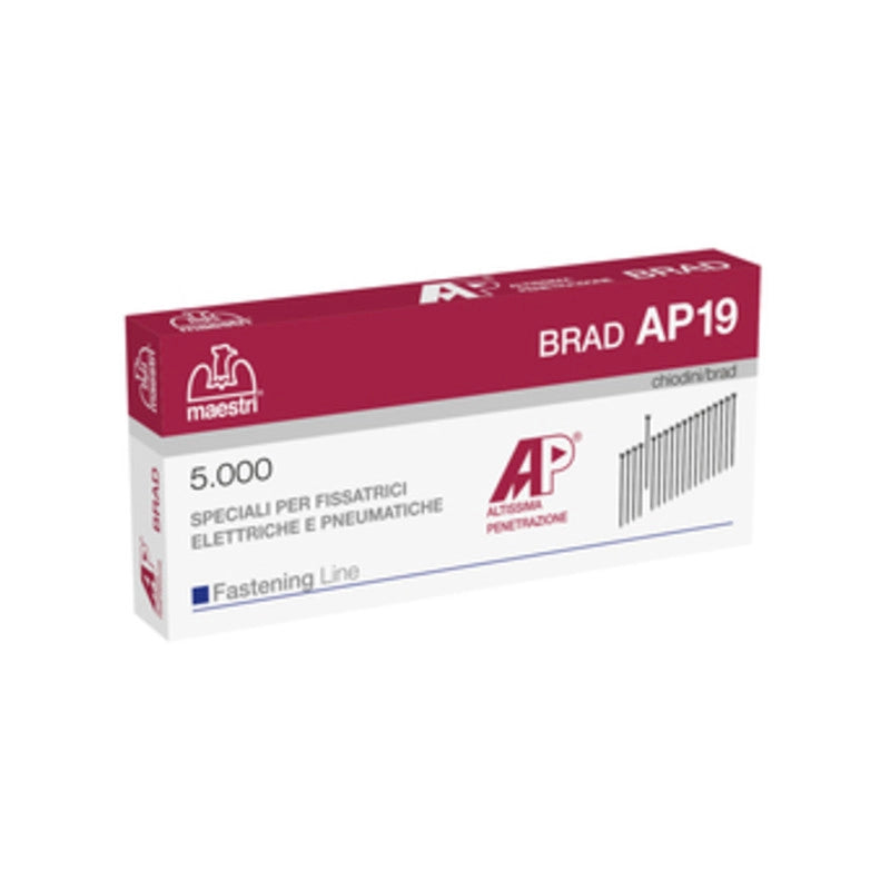 MAESTRI CHIODINI AP19 P/FISSATRICE LKT 120 5000 PZ- MAESTRI- 1,0 pz