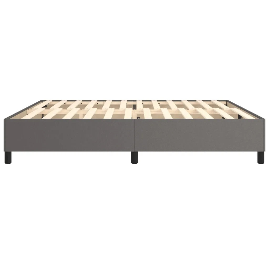Struttura Letto a Rete a Molle Grigio 200x200 cm in Similpelle