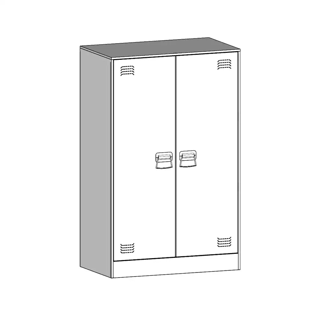Credenza Antracite 67x39x107 cm in Acciaio 841663