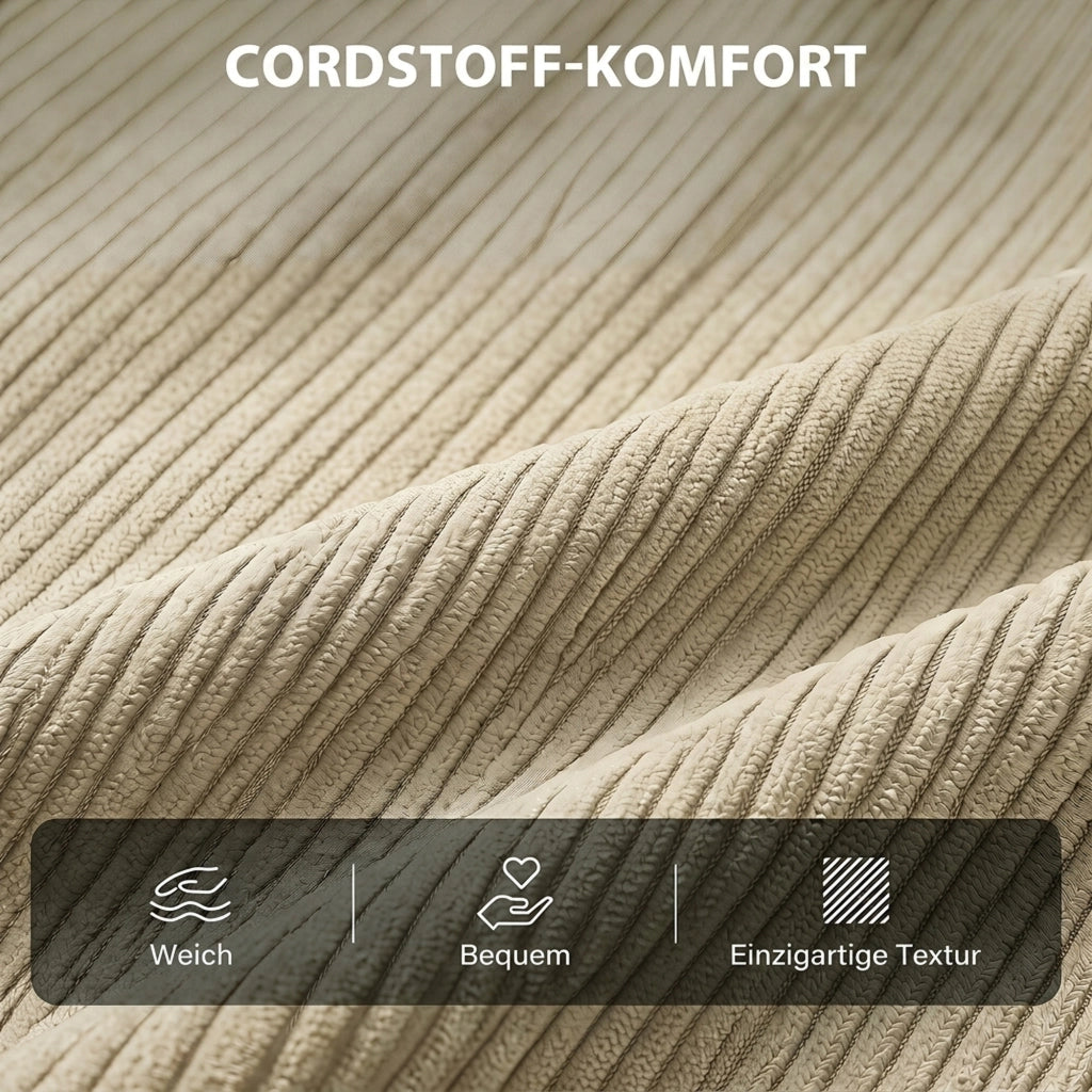 Schlafsessel 3 in 1 Schlafsofa mit Bettfunktion, 90x190cm Beige