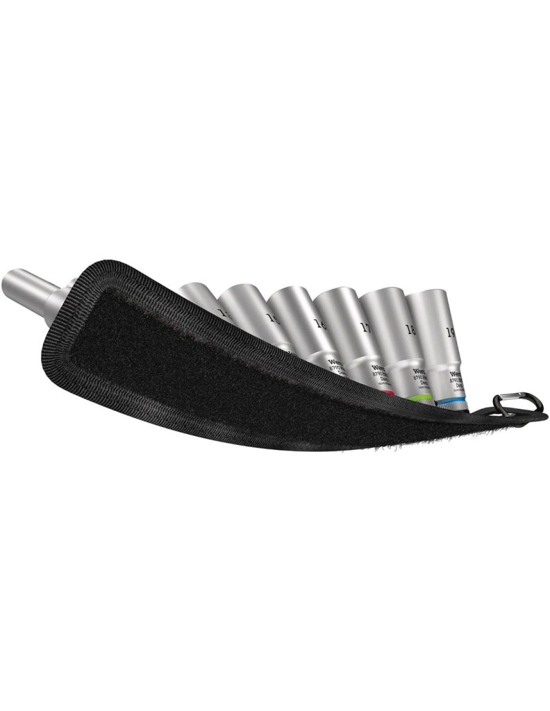 Set di 9 bussole lunghe Zyklop 3/8" WERA Belt B Deep 1