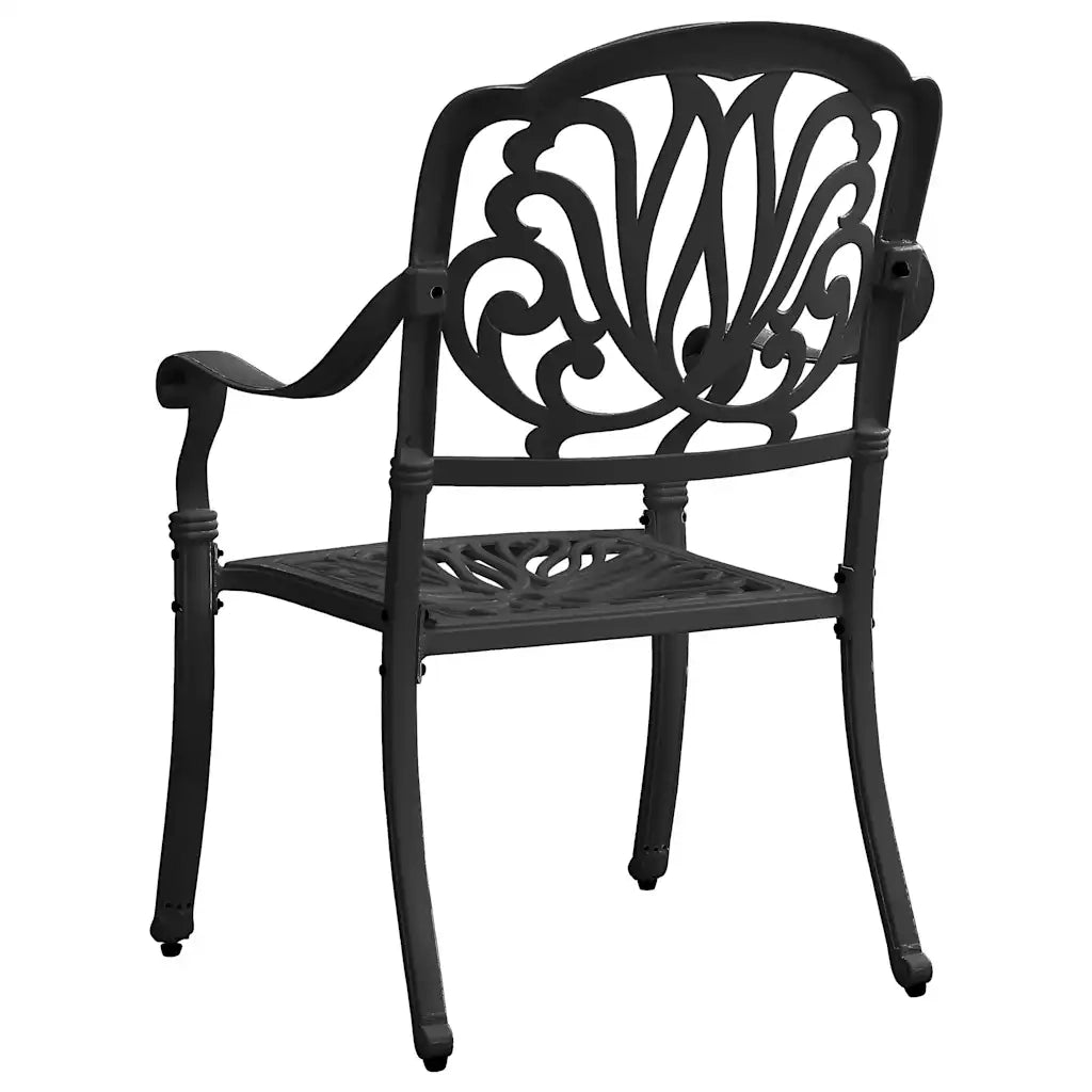 Set da Bistrot 3 pz in Alluminio Pressofuso Nero 3070578