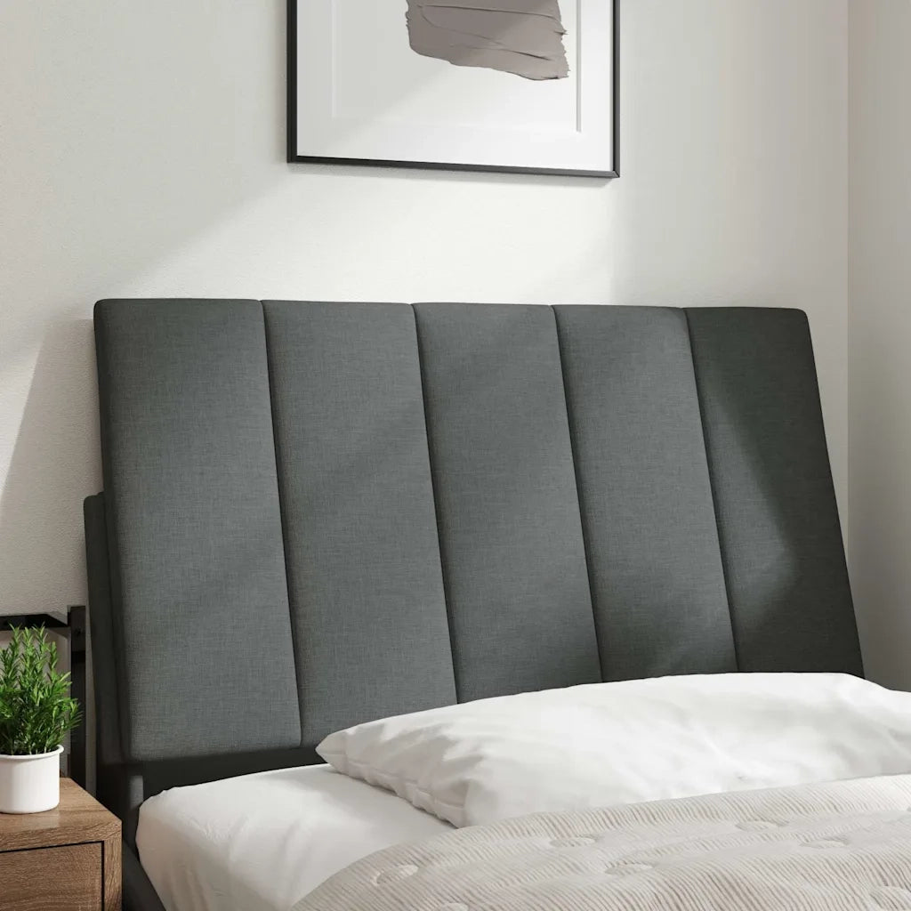 Cuscino Testiera Hanko Grigio Scuro 90 cm in Tessuto 4019143
