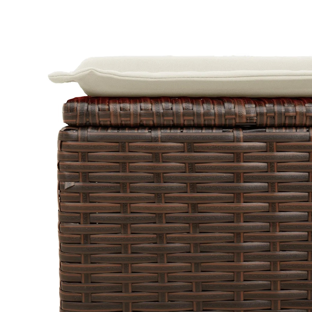 Set Divani da Giardino 8 pz con Cuscini Marrone in Polyrattan 3326524