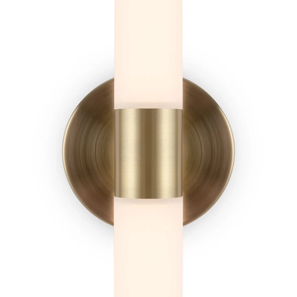 Applique Da Parete Moderno Axis Alluminio Oro Acrilico 1 Luce Led 10W
