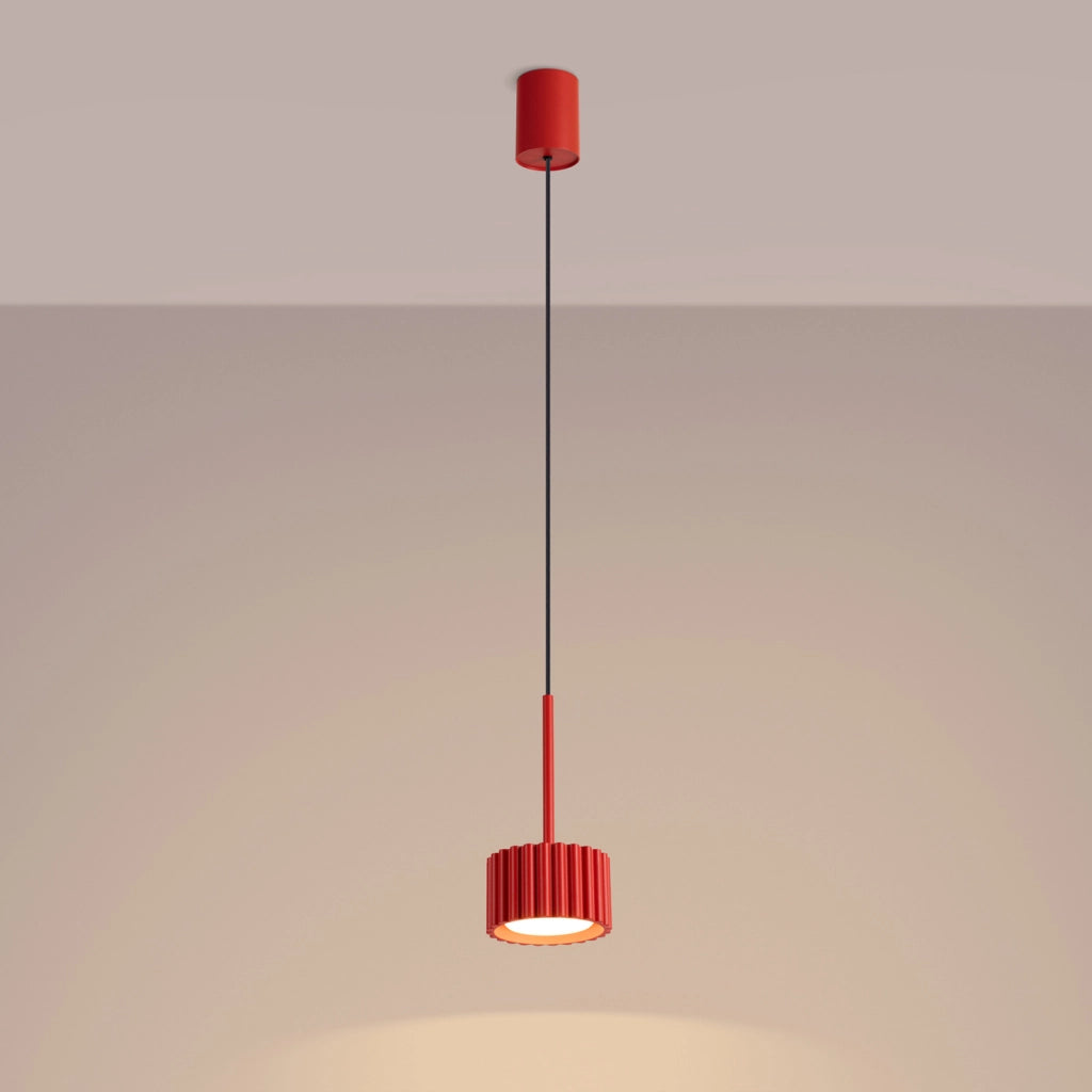 Lampada a sospensione AURA 1 rosso Gx53