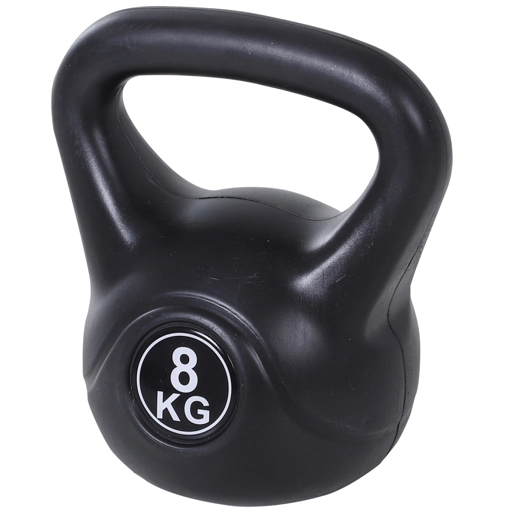 Kettlebell Kugelhantel 8 kg ¨C Minimal ¨C con sabbia nero