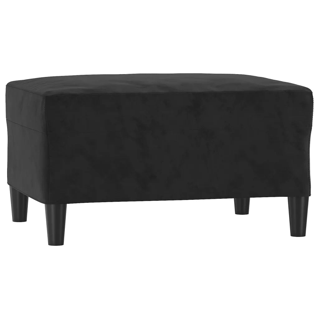 Set di Divani 3 pz con Cuscini Nero in Velluto 3202285