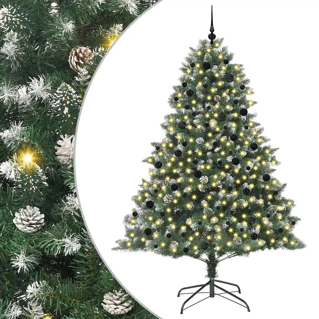 Albero di Natale artificiale con 300 LED Verde 240 cm