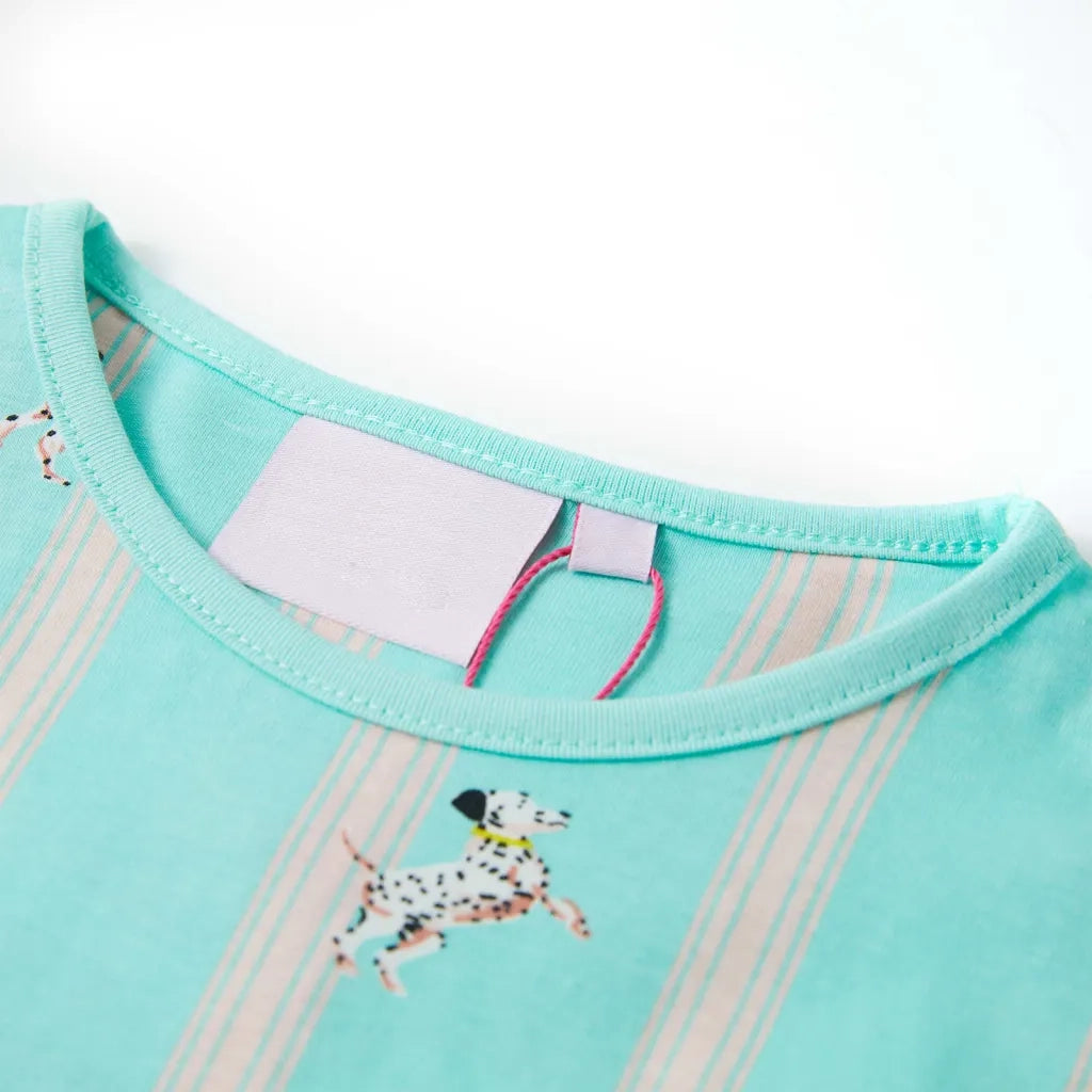 Pigiama da Bambina a Maniche Corte Blu 128 11397