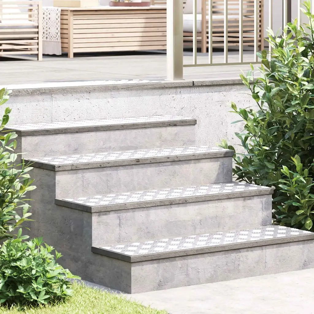 Gradini per Scale 2 pcs Argento 100 x 25 cm Alluminio 4104279